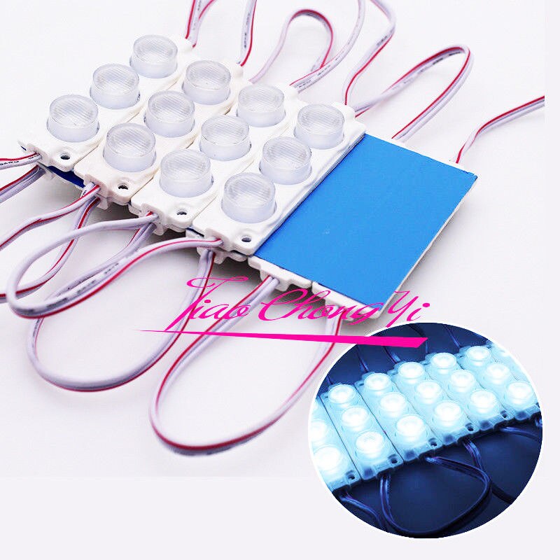 10pcs/lot Super Bright 3W 3030 SMD LED Module Lights Waterproof Light Lamp 12V: White  10pcs