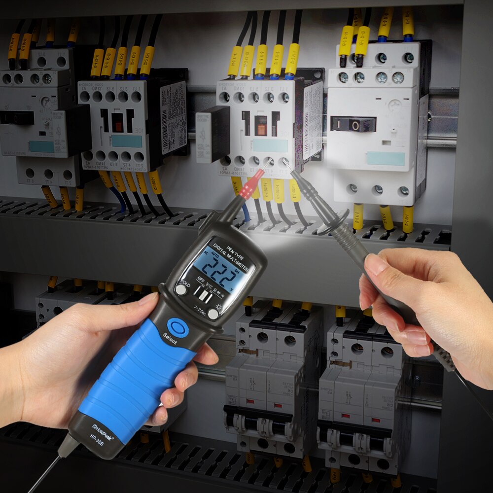 Handheld Multimeter Backlight Lcd Display Pen Digitale Multimeters Dc/Ac Voltage Meter Weerstand Diode Continuïteit Tester