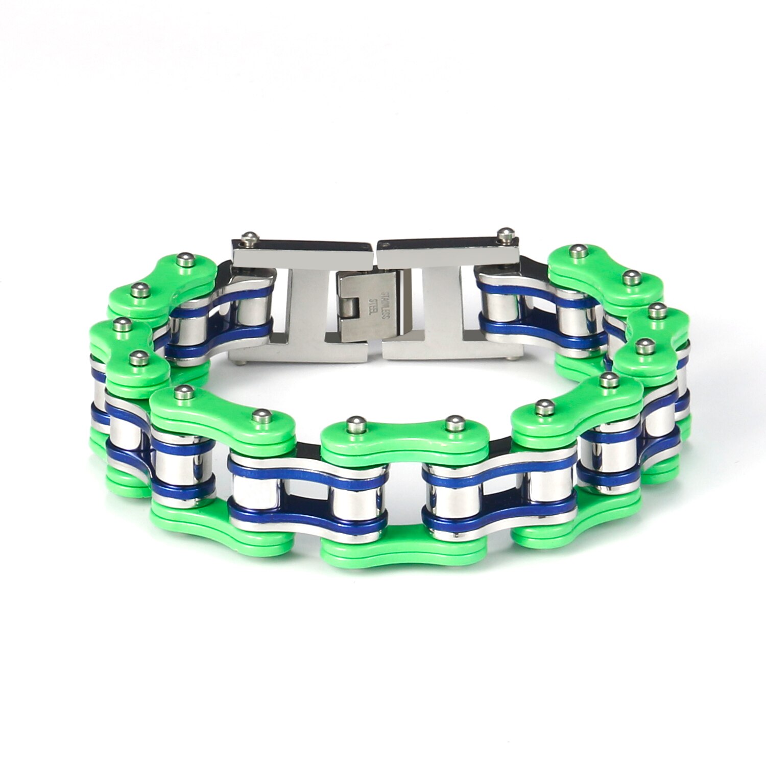 Punk Stainless Steel Bike Chain Bracelet Mens Bangle Link Chain Motorcycle Bicycle Style Bracelets Jewelry