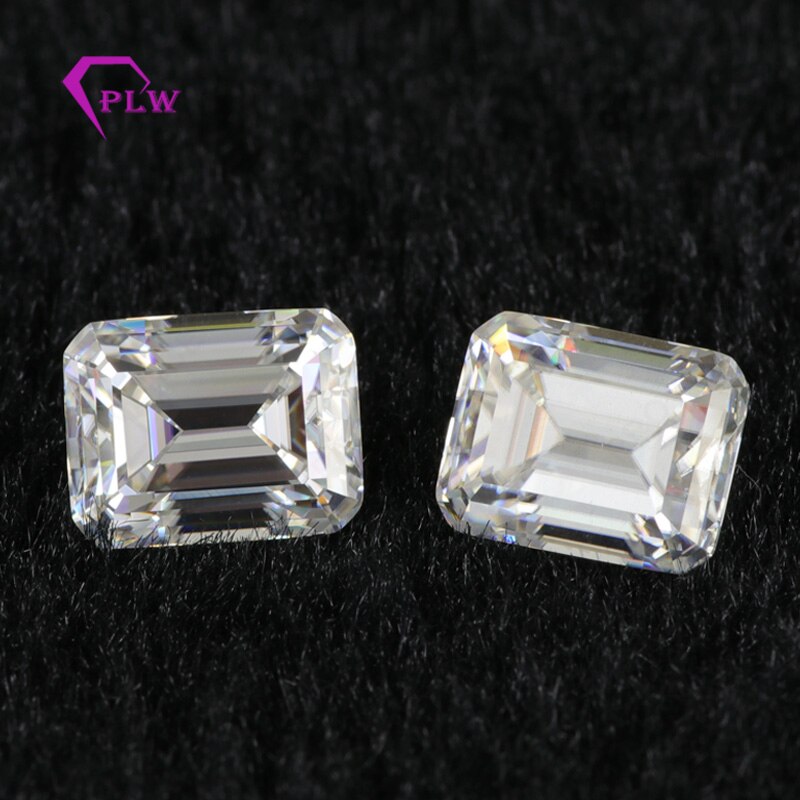 Provence jewelry Loose moissanite 0.2 carat 2*4 mm D color emerald cut test positive gemstones for bracelet ring chain earring