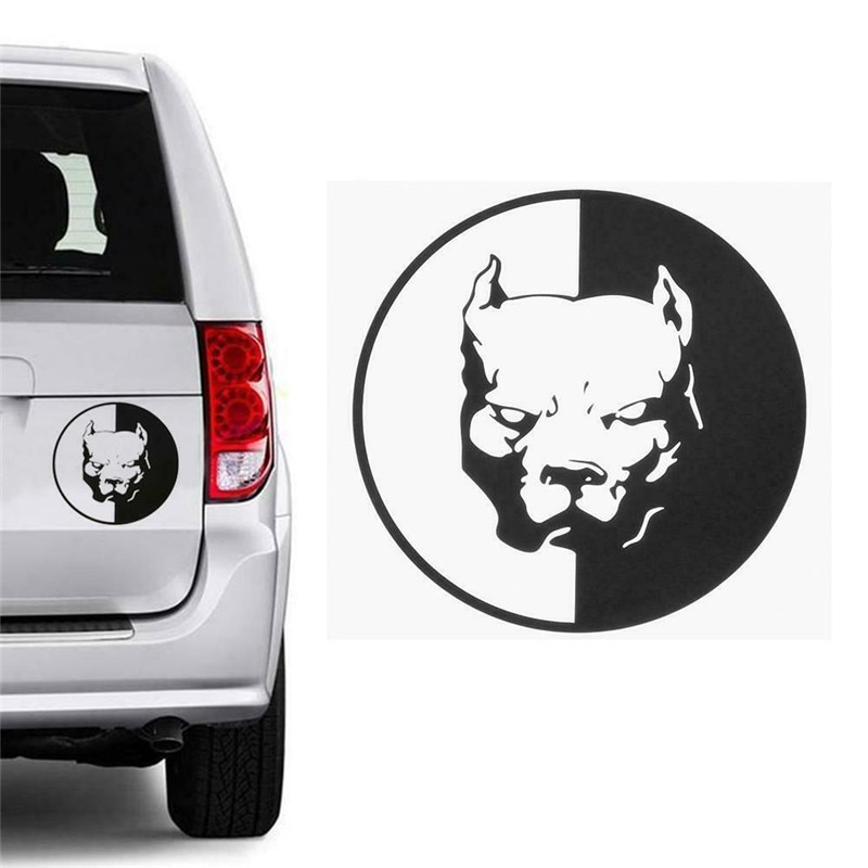 Auto Stickers En Sticker Auto Pitbull Hond Bulldog Sticker Grappige Auto Styling Auto Product Waterdichte Auto Accessoires Interieur