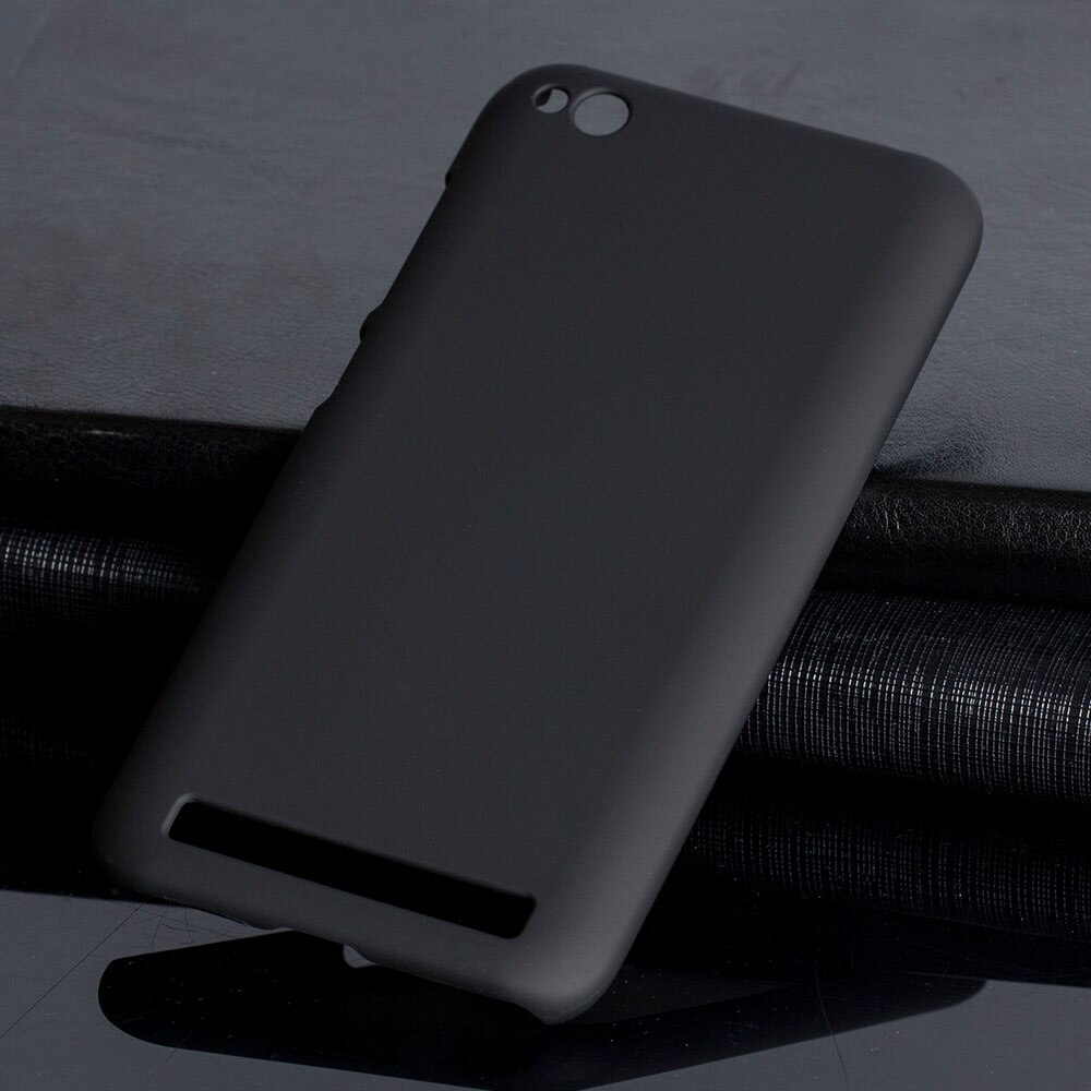 Matte Plastic Coque Cover 5.0For Xiaomi Redmi 5A Case Voor Xiaomi Redmi 5A Redmi5A Telefoon Terug Coque Cover Case: Black