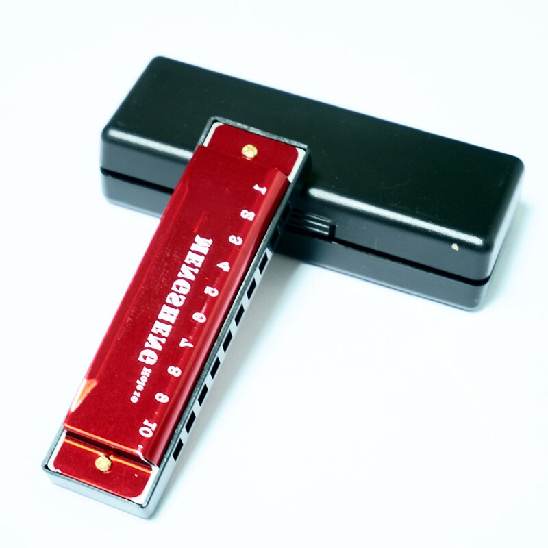Harmonica à 10 trous et 20 tons,orgue de bouche diatonique en do, pour blues, jazz, pour l&#39;éducation précoce des bébés, l&#39;entraînement au sens musical,