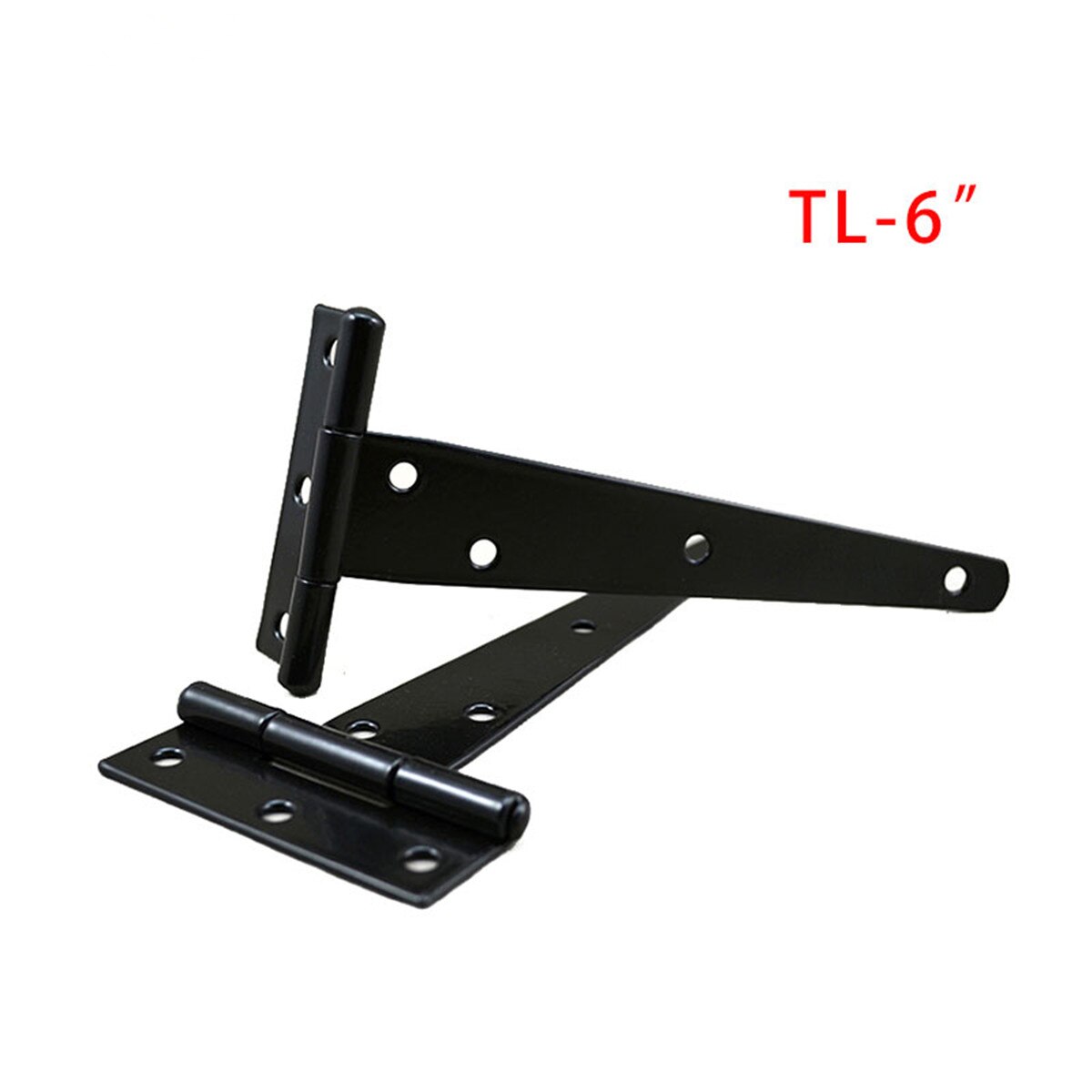Gusseisen T Scharnier Schwarz T scharniere Schrank Scharnier Garten Schuppen 4-8 zoll Holz Tür Tor für Licht riss türen Möbel Hardware-