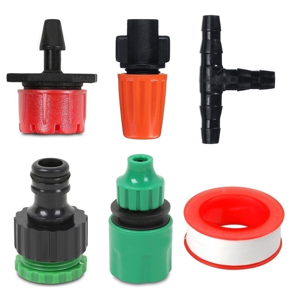 25M DIY Drip Irrigation System Automatic Watering Irrigation System Kit Garden Hose Micro Drip Watering Kits Adjustable Dripper