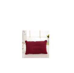 Coussin gonflable Double face pour voyage, oreiller Portable, flocage, camping, plage, voiture, avion, hôtel: Rouge