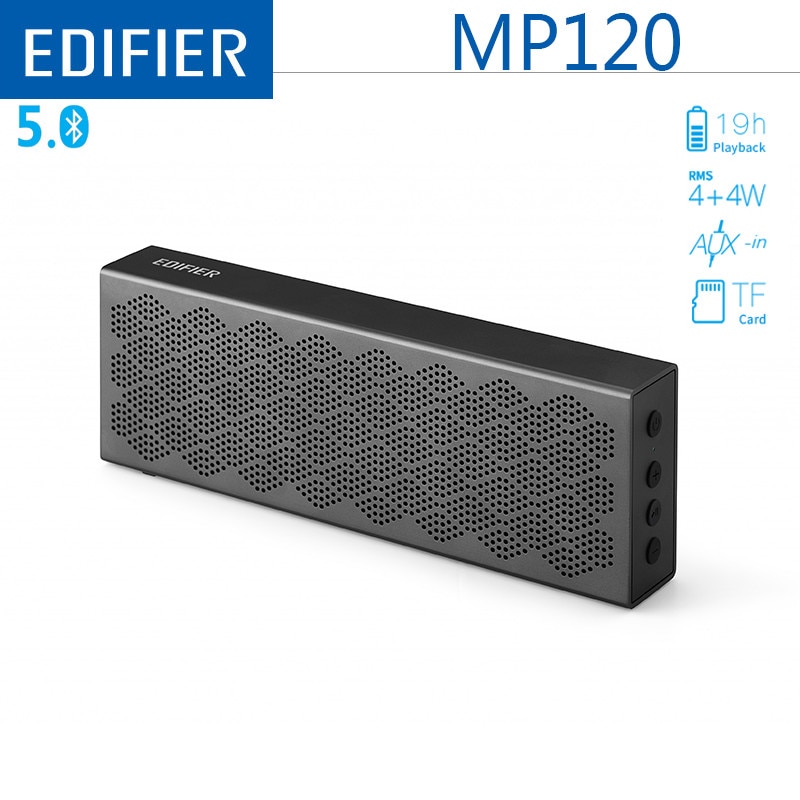 Edifier MP120 Draagbare Bluetooth Speaker Bluetooth V5.0 Ondersteuning Tf Card Aux Input Cnc Technologie Dual Full Range Luidsprekers