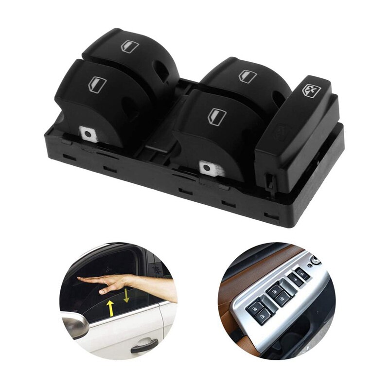 Car Window Plastic Master Switch Button Converter Suitable for A3 S3 A6 S6 RS3 RS6 Q7