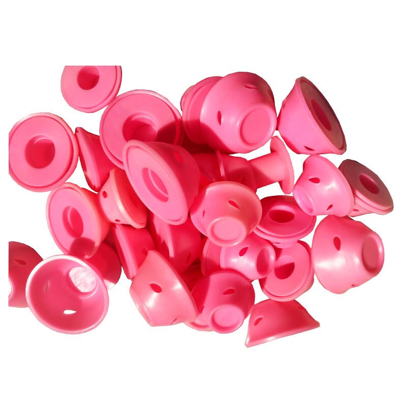 Rulos mágicos de silicona para el cuidado del cabello, rizador de goma suave, sin calor, sin Clip, herramienta de estilismo, cuidado para dormir: 10pcs pink