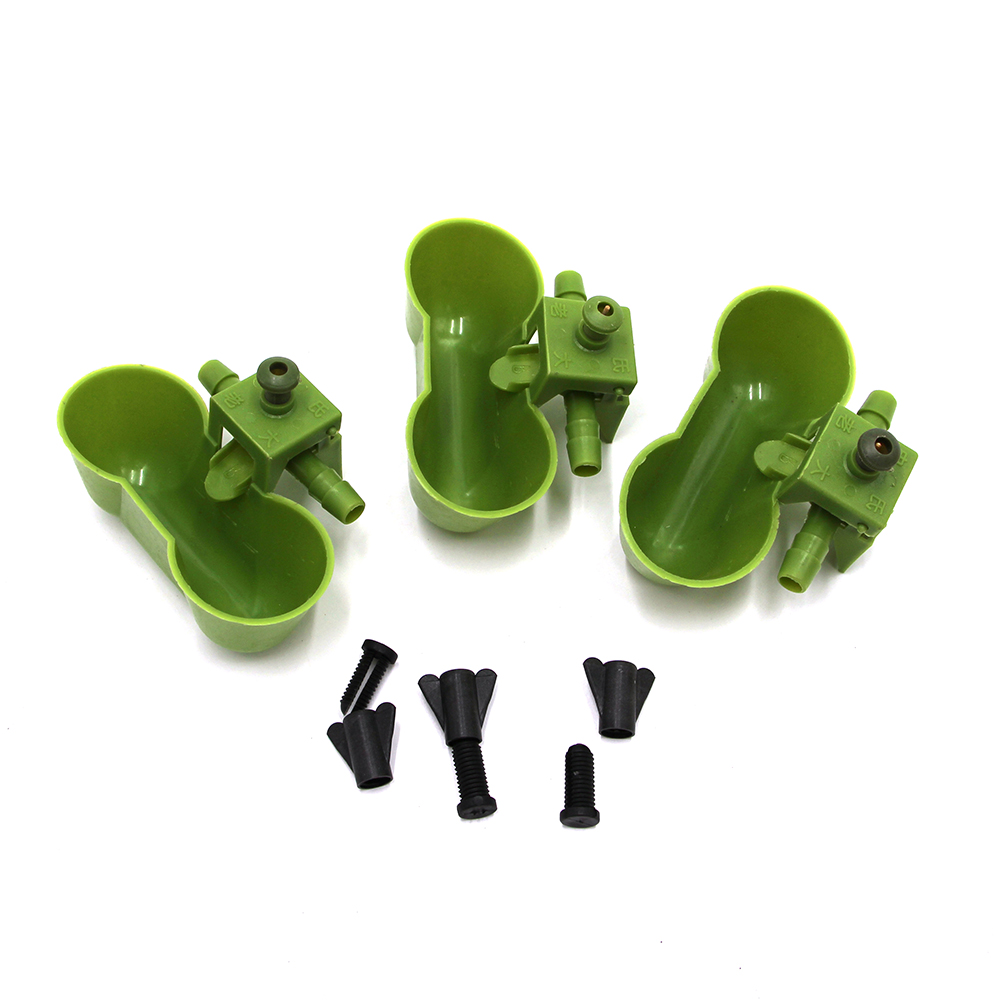 50PCS Automatic water fountain pet bird waterer waterers watering quail equipment blue birds drinking bowl poultry farming tools