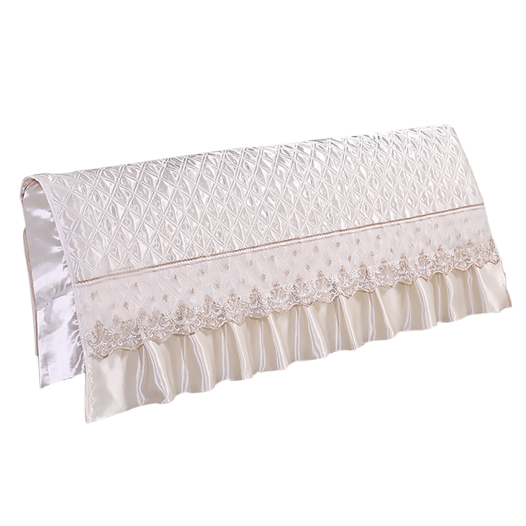 Europæisk stil silke-lignende soveværelse seng hovedgærde slipcover protector seng beige