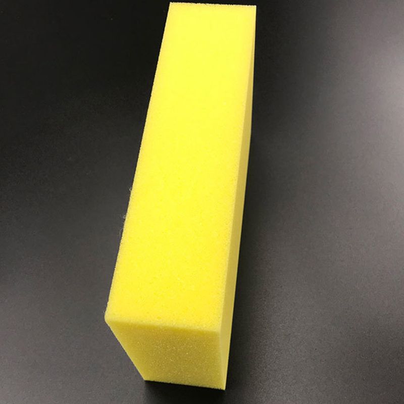 5 stk gul bilvask voks firkantet svamp ekstra blød stor størrelse vaske cellulose