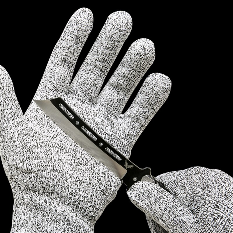 1 par anti-cut handsker sikkerhed skæresikker stikbestandig rustfrit stål tråd metal mesh køkken slagter skærefast sikkerhed