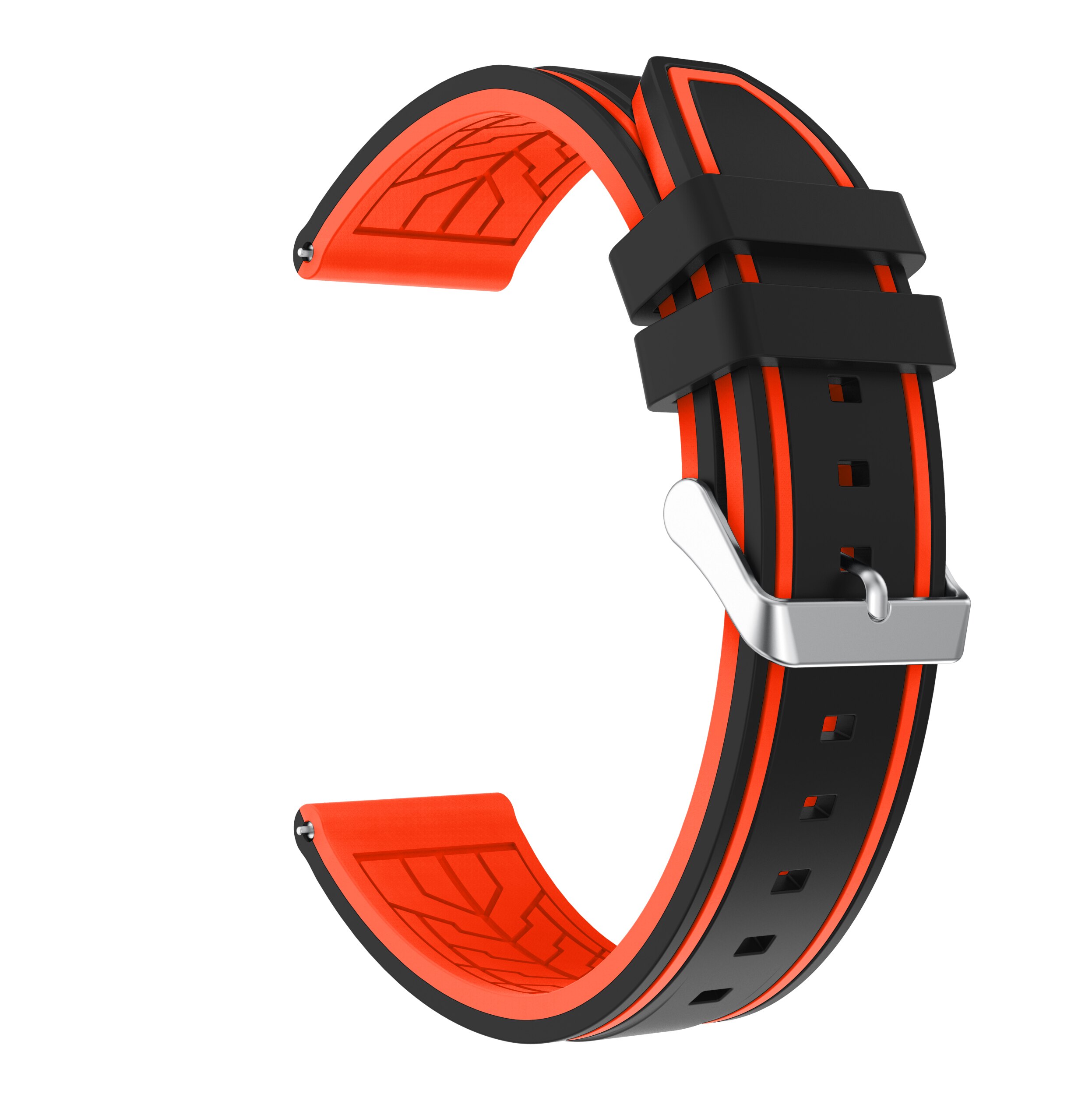 For gtr2 Strap Silicone Watchband for Xiaomi Huami Amazfit Gtr 2 2e / 47mm Band Sport Replacement Wristband Correa 22mm: Black orange