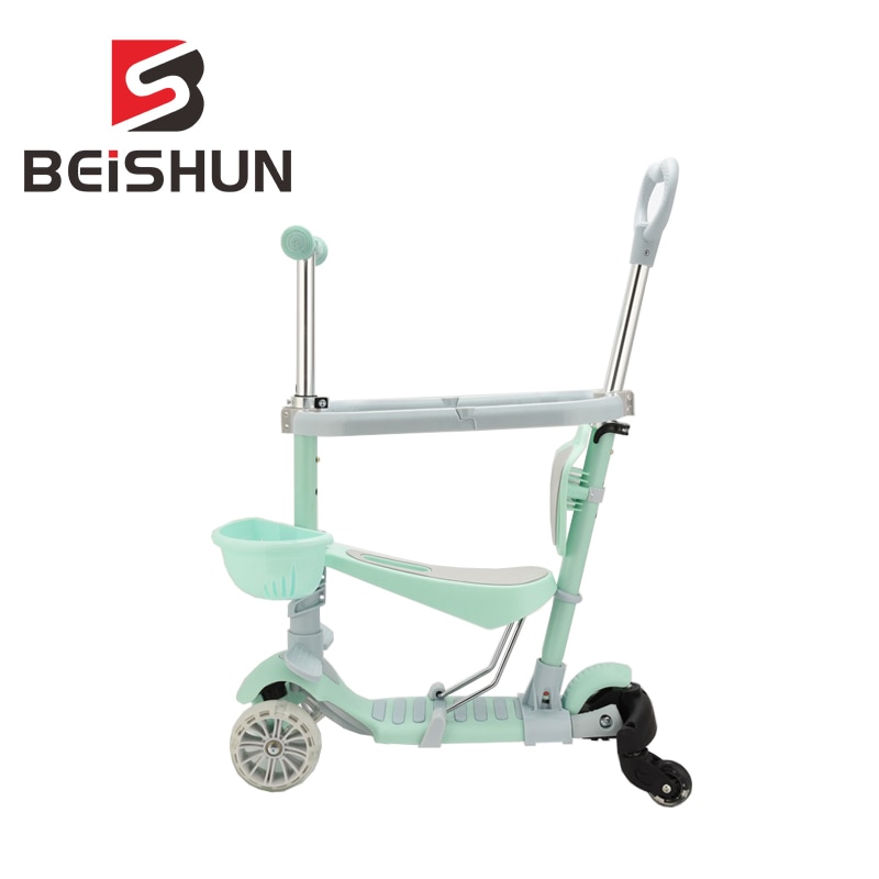 Trottinette 5 en 1 Flash, Trolley de Skateboard pour enfants: Greenuniversal wheel