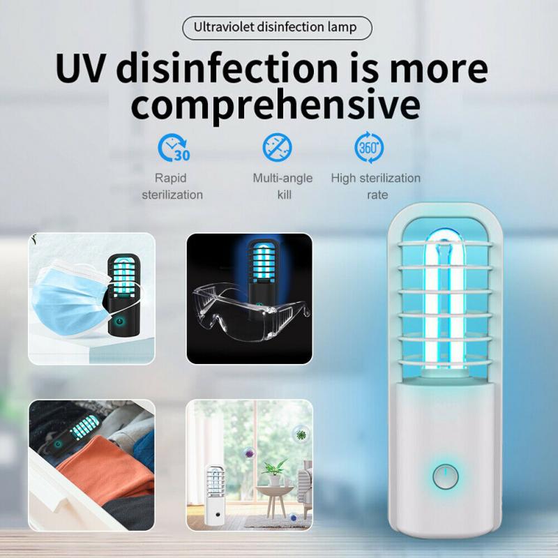 UVC Desinfection Ultraviolet Lamp Bactericidal Air Recirculator Quartz Lamp UV Lamp Sterilizer 30LED Portable Germicidal Lamp
