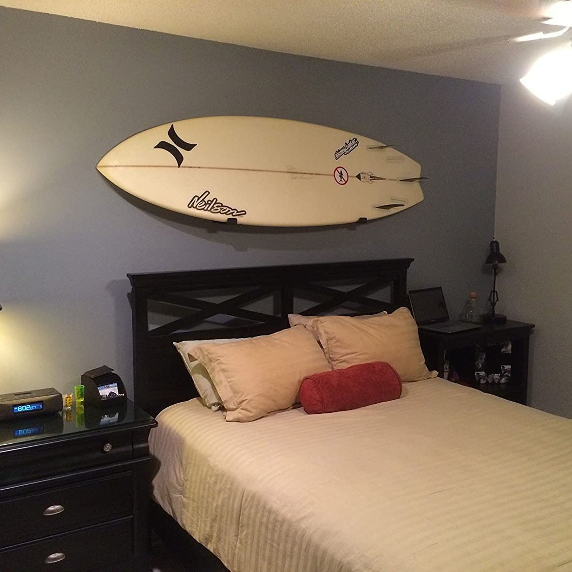 Support mural pour planche de Surf, 1 paire, pour vélo, Snowboard, court et Long, support de rangement suspendu