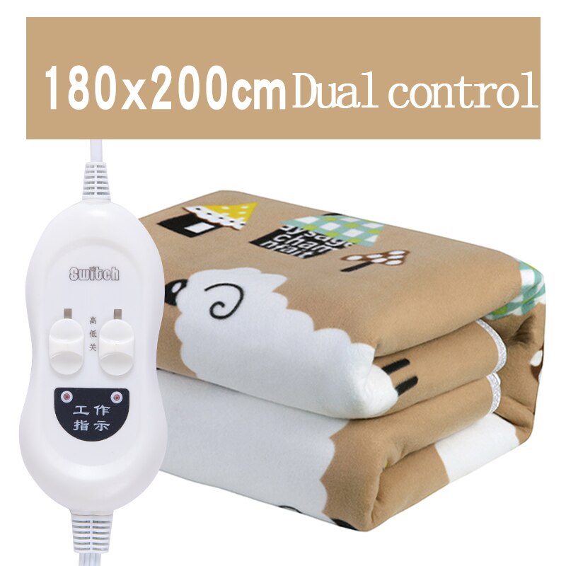 Vel Elektrische Deken Verwarming Pad Bed Verwarmde Deken Elektrische Matras Couverture Chauffante Elektrische Dekens Voor Bedden FL01DRT