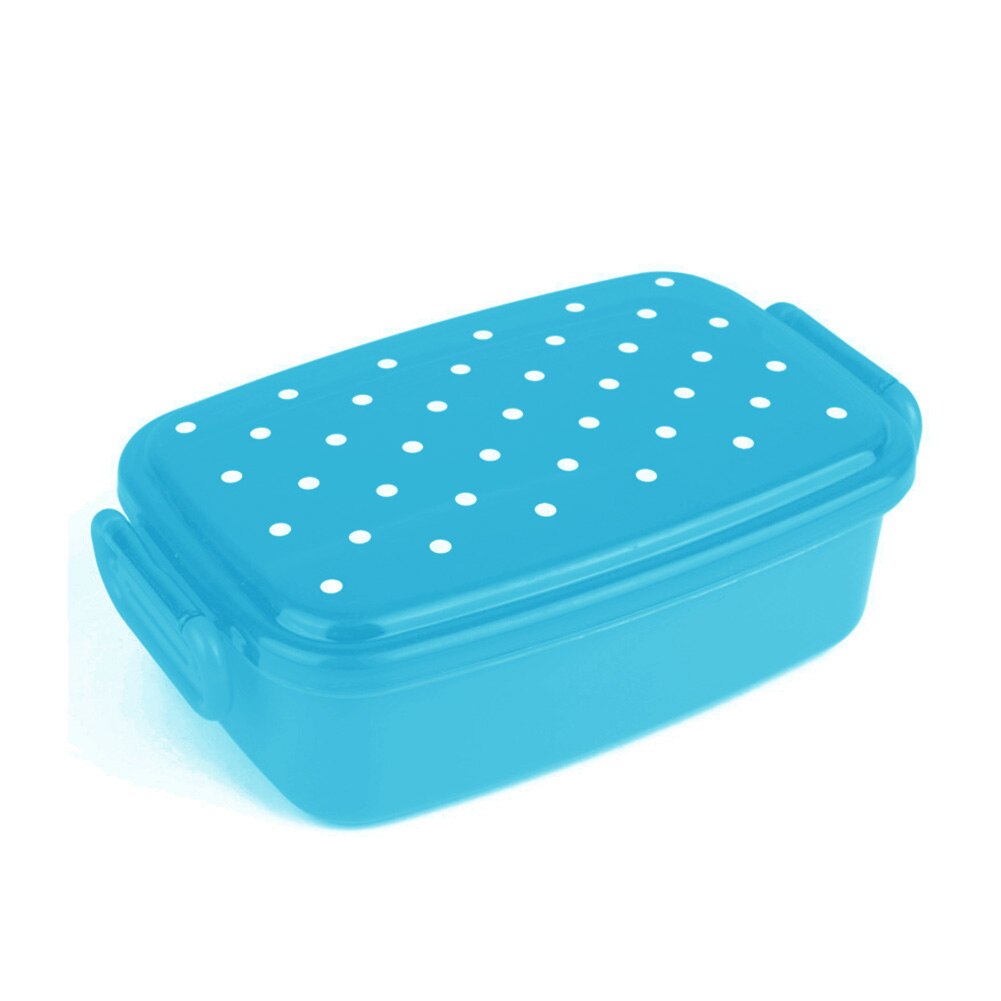Fruktbehållare prick matlåda för barn picknick skolmatförvaringsbehållare bento sushilåda barn frukt mellanmål mikrovågsmatlåda: Orange