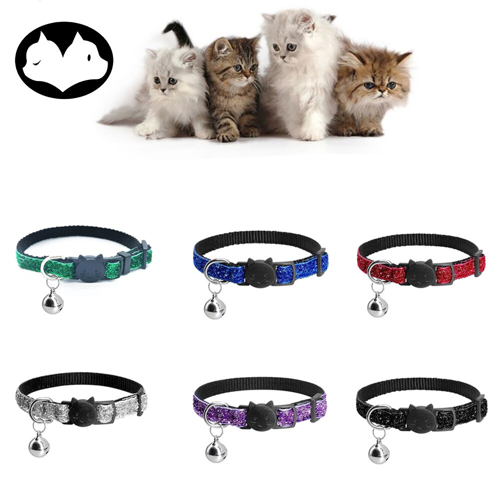 Breakaway Cat Collar with Bell Flea Cat Collar for Cats Cute Cat Collar Pet Product Cat Collar Charm Quick Release Cat Collar