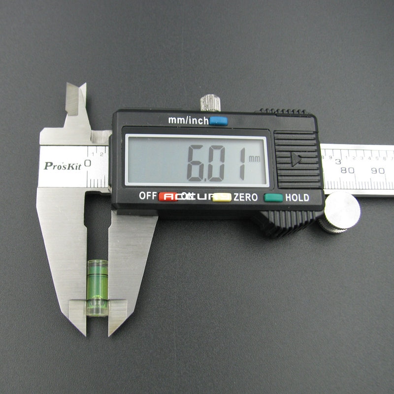 100pcs 6*15mm Acrylic tubular levels mini spirit level Liquid level Indicator for Hanging horizontal ruler