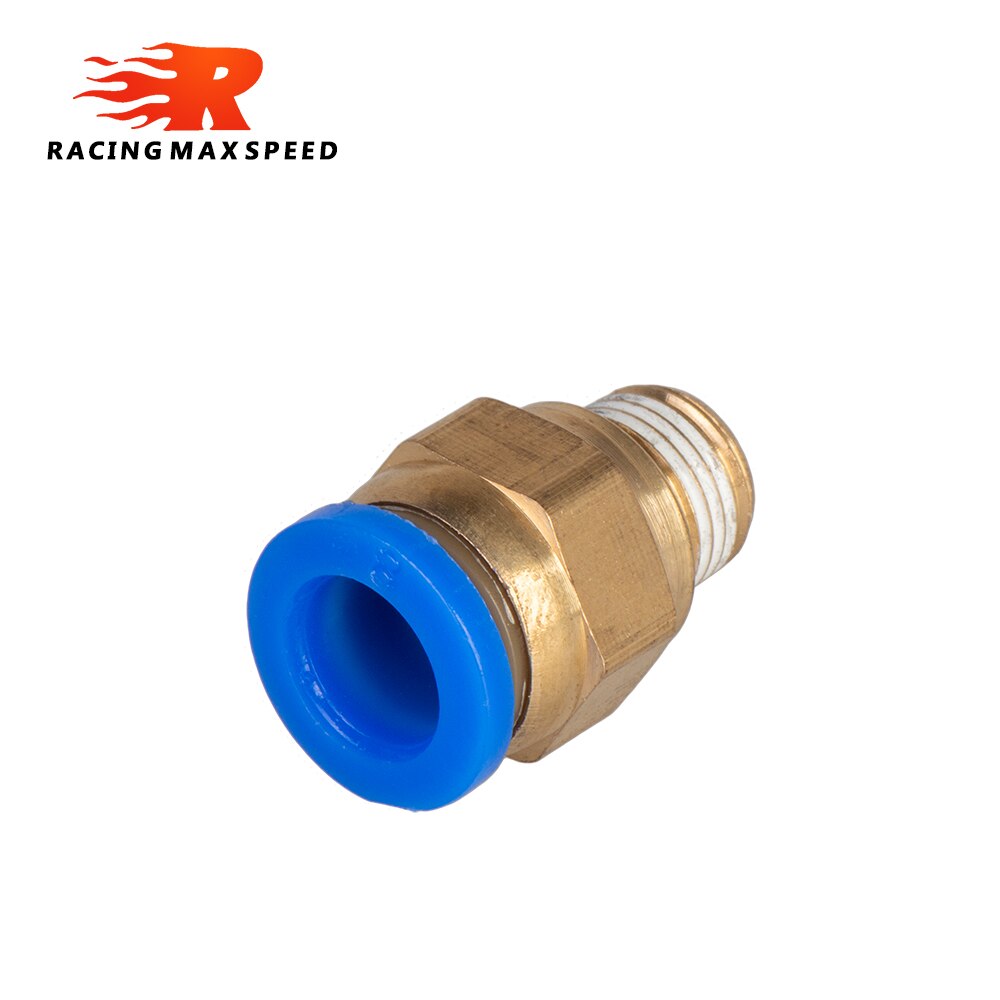 8MM Hose Tube 1/8" 1/4" 1/2" BSP Male Thread Straight Pneumatic Pipe Fitting Push in Quick Hose Connector Fit Tube