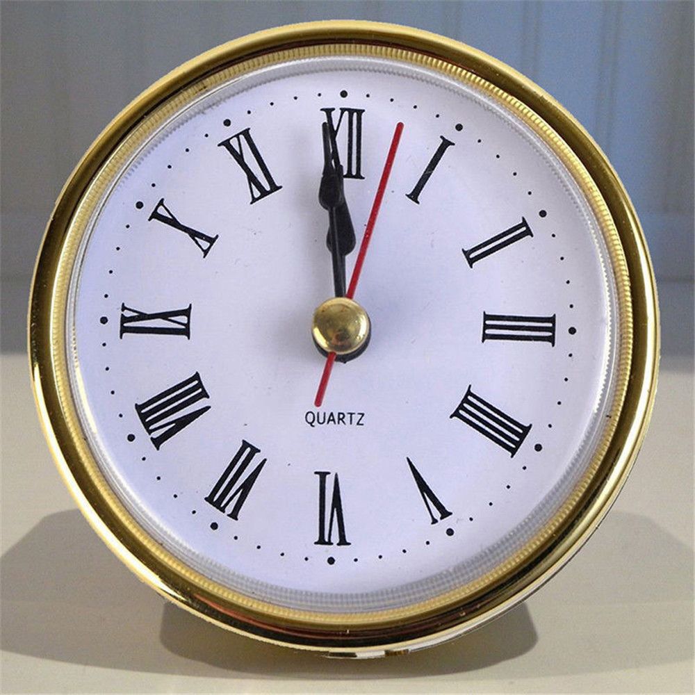 Classic Clock Craft Quartz Movement 2-1/2" (65mm) Round Clocks Head Insert Roman Number Roman Numerals Mayitr Clock Mechanism