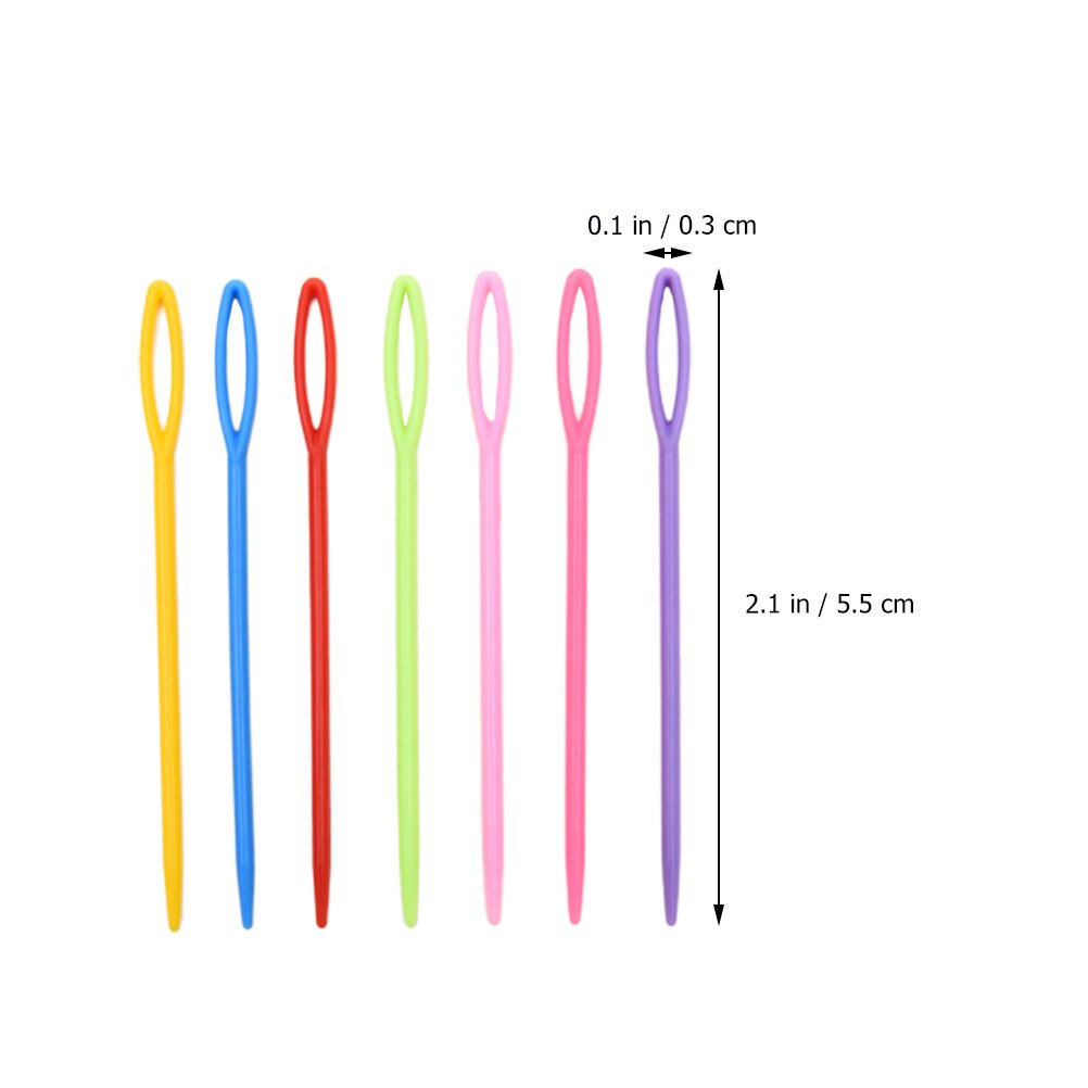 1000Pcs Hand Sewing Needles Plastic Sweater Needles Knitting Supplies (Random Color)