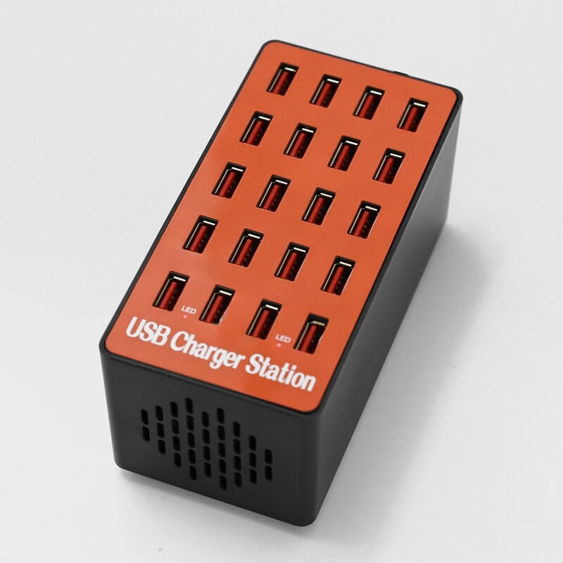 Usb-telefoonlader, 20 -poorts lader, 20a multipoort slimme lader, tablet snellader