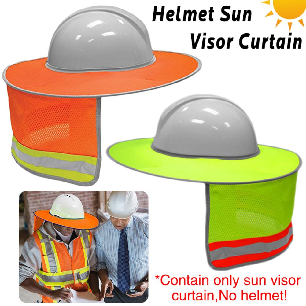 Zomerzonbeschermingshelm reflecterende helm zonneklep gordijn zonneklep anti-verblinding reflecterend vizier buiten niet inbegrepen hoed