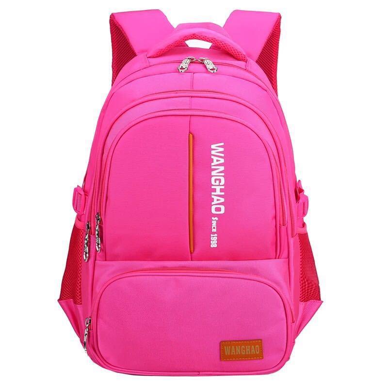 Kinderen Schooltassen Orthopedische School Rugzakken Jongens Meisjes Casual Rugzak Bag Kids Kinderen Rugzak Mochila Infantil: small rose red