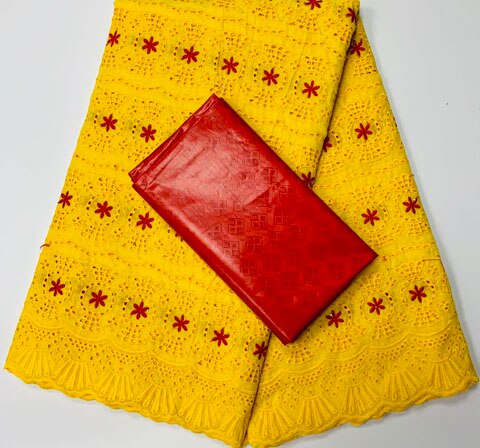 Telas Bazin Riche de encaje de gasa suiza, conjunto de 2,5 + 2,5 yardas en Suiza, Nueva Guinea, Senegal, boda africana, YA380 Bazin,: AS PIC5