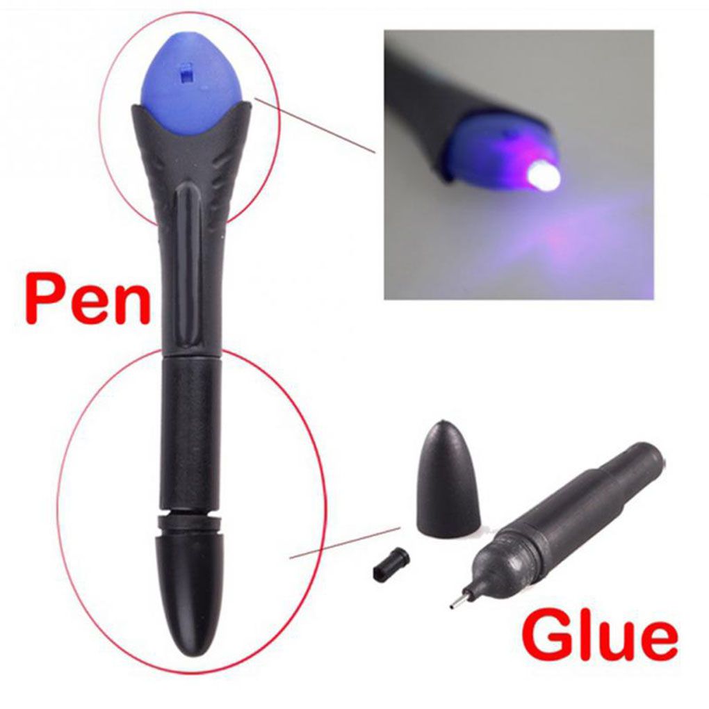5 sekunders quick fix flydende lim pen uv lys reparationsværktøj superdrevet flydende plast svejsning sammensat kontorartikler
