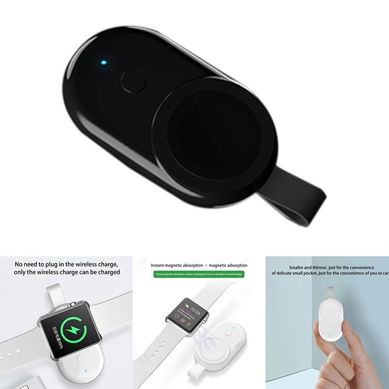 Wireless Charger, Mini Portable Portable 500Ma Smart Wireless Charger for Apple Watch