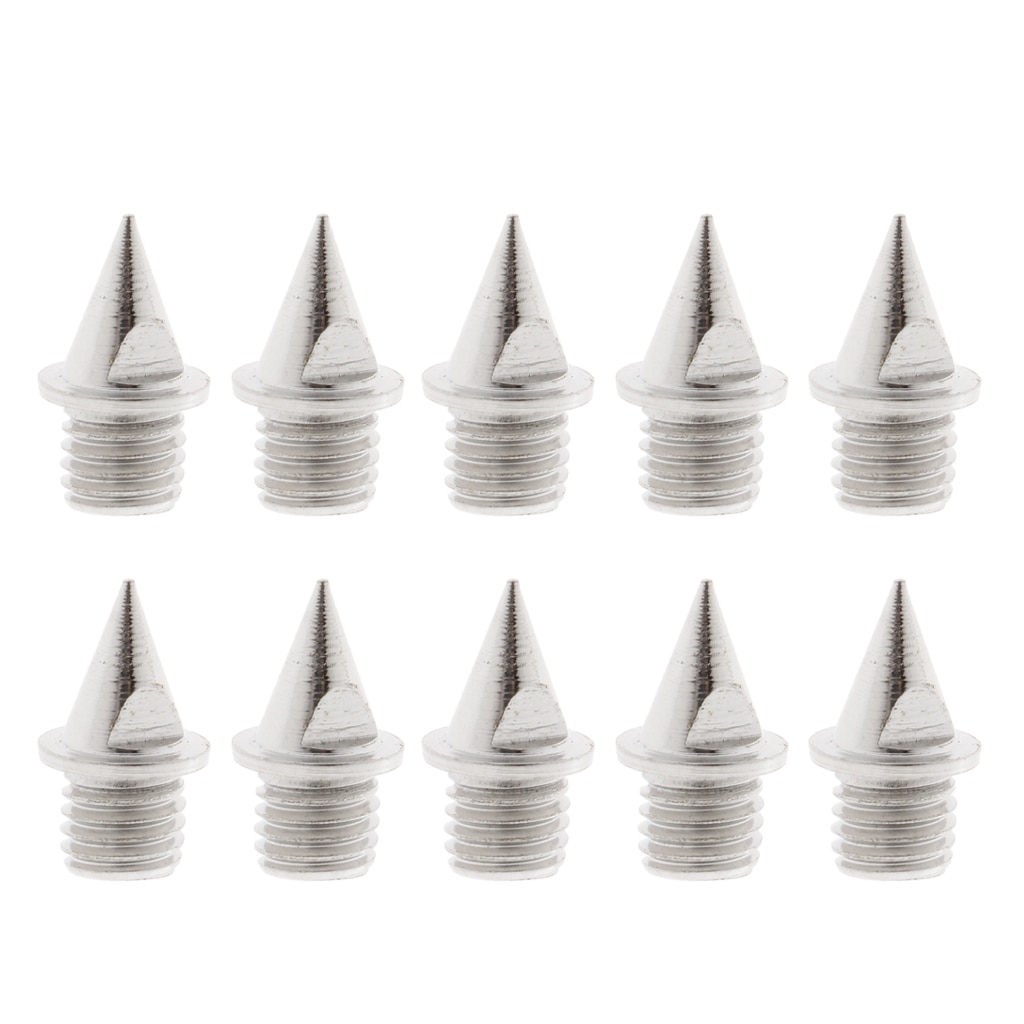 10 Pcs Carbon Staal Track Piramide Spikes Met Spike Verwijderen Wrench Tool Voor Outdoor Running