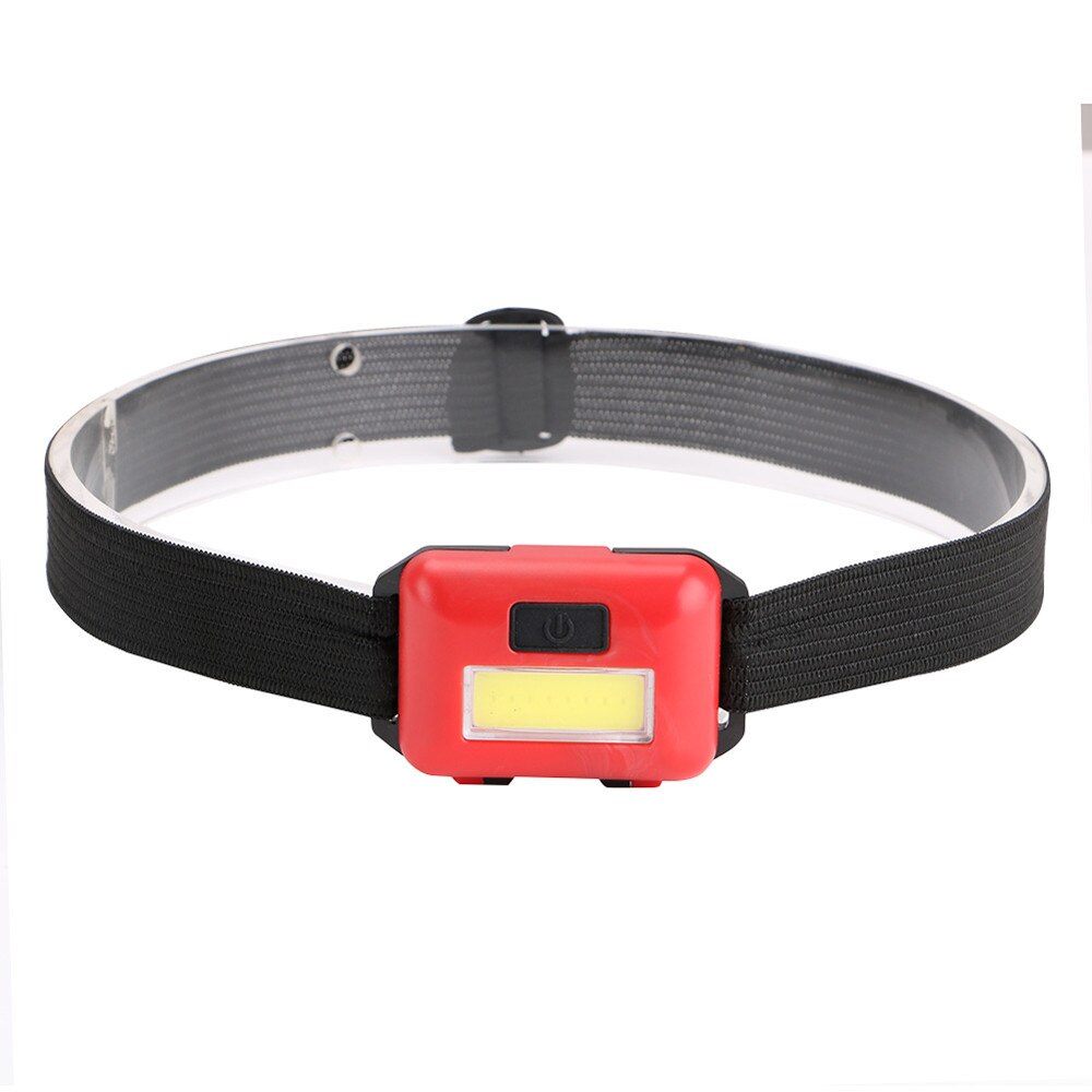 Headlamp LED 3 Mode Headlight Mini Plastic Lamp Flashlight 3AAA Torch For Camping Hiking NO Battery