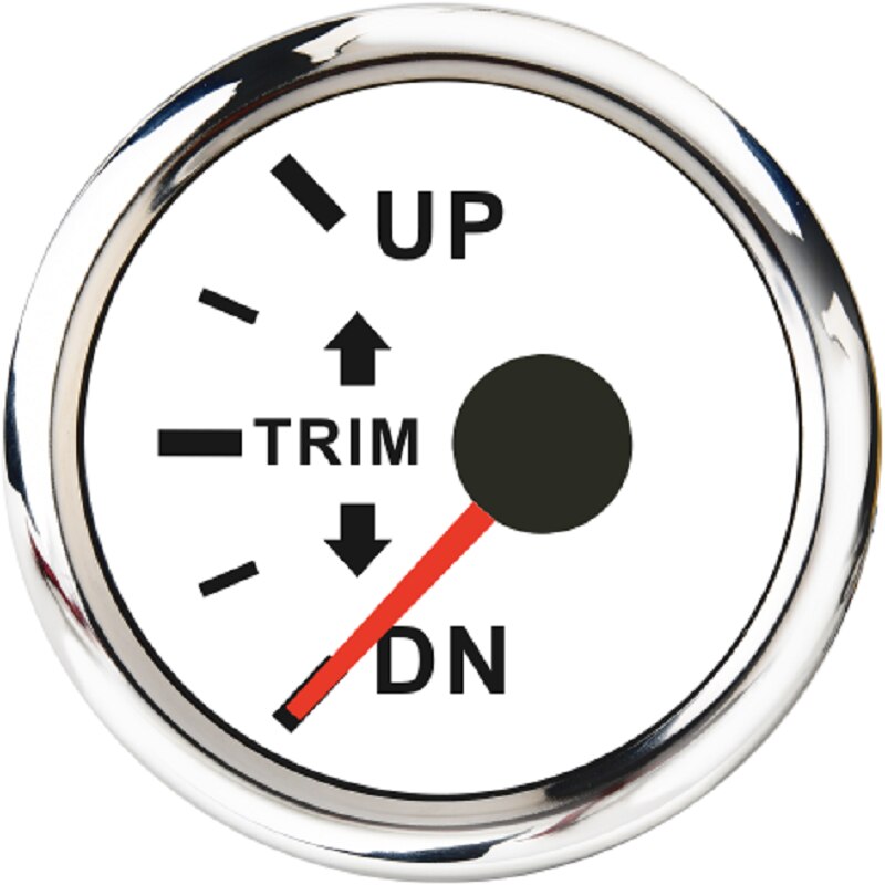 Marin trimmätare up-dn båt utombordare motor trim indikator mätare vattentät vänster / höger sida trim mätare 12v/24v