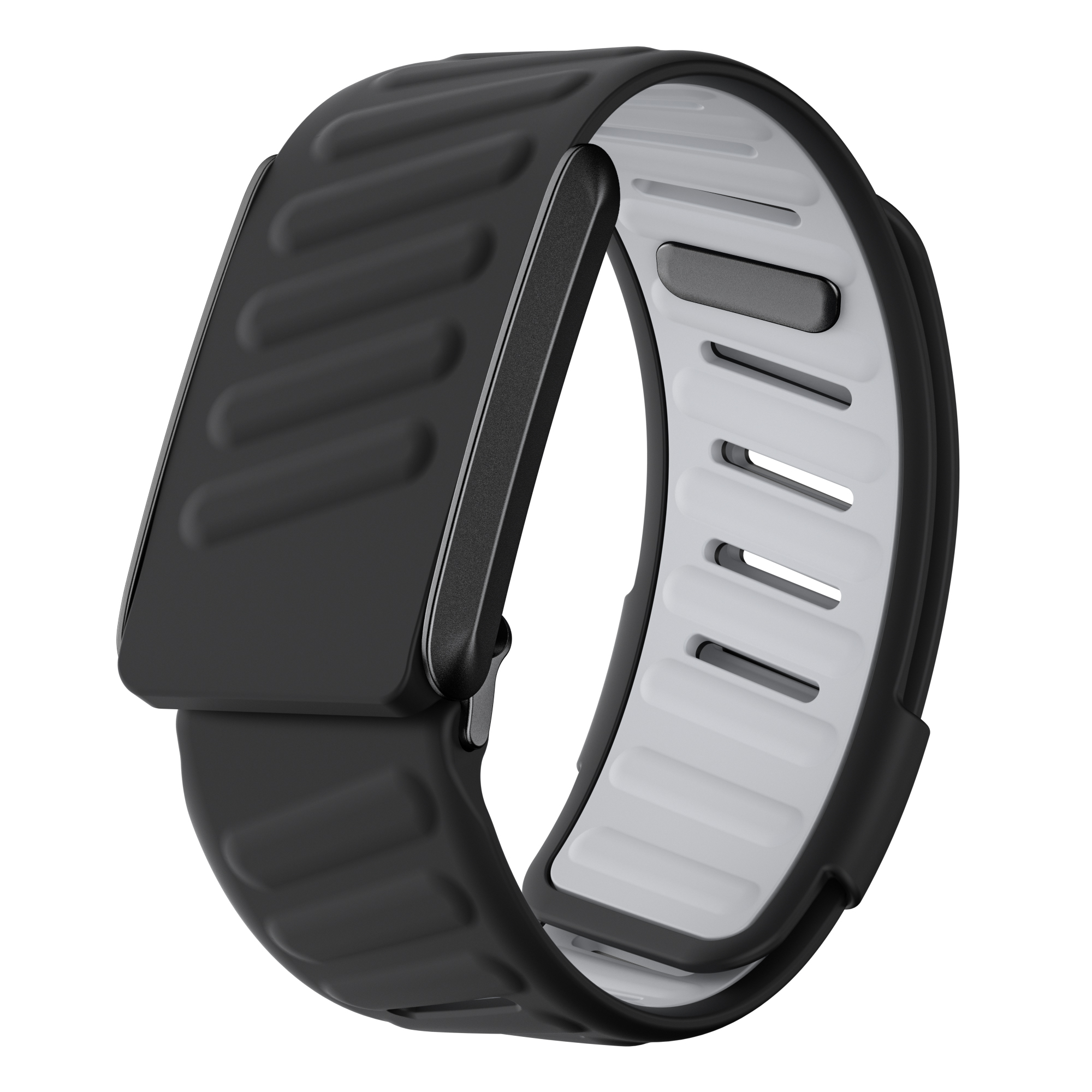 WHOOP SportFlex polsband, soft-touch siliconen, waterdicht en zweetbestendig, 4.0-compatibel: Black