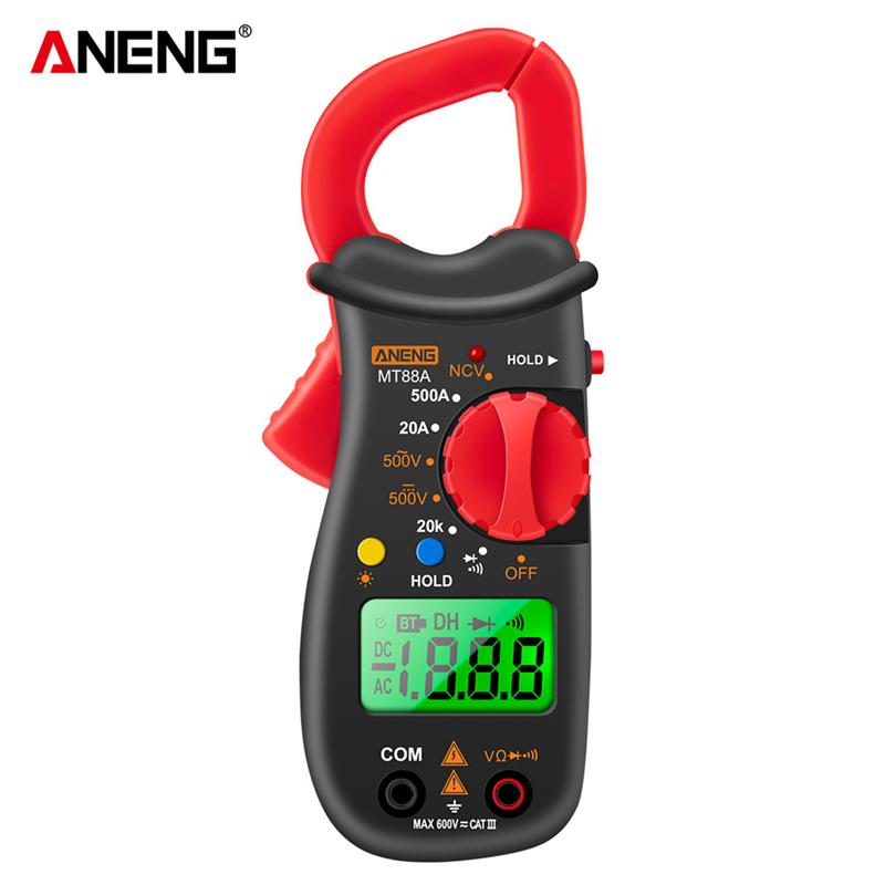 MT88A Smart Digital Clamp Meter 500A AC/DC Clamp Meter Mini High-precision Multimeter Digital Display Backlight Clamp Meter