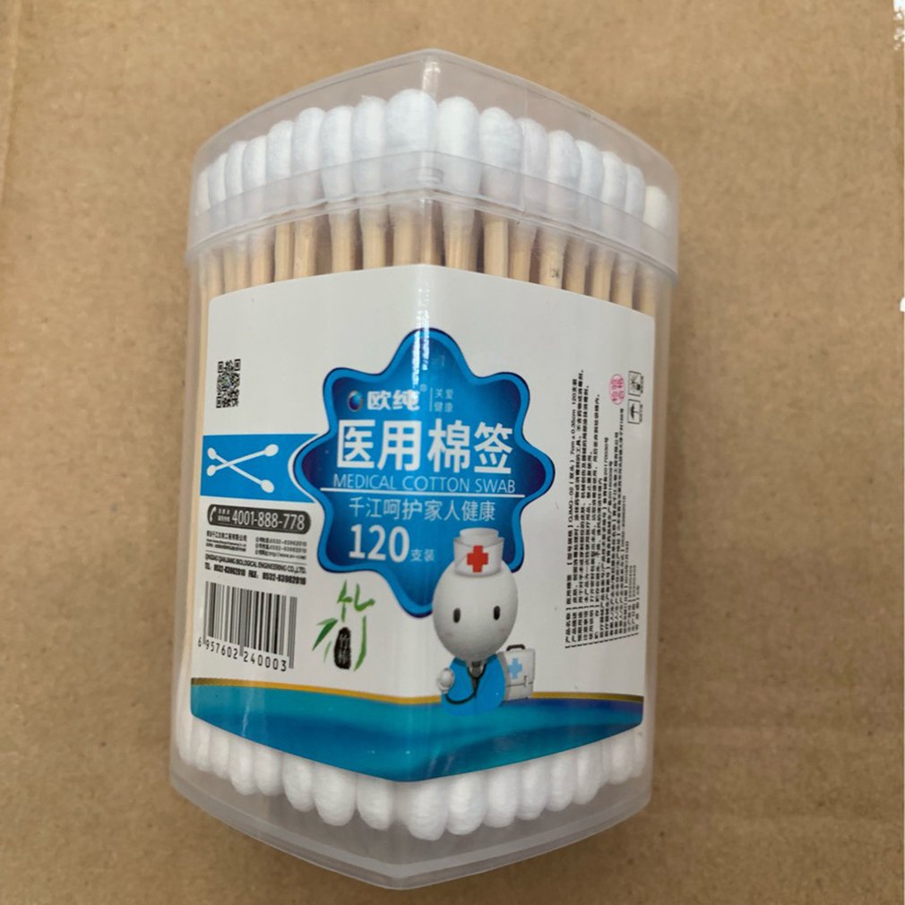 Heart-shaped Disposable Cleaning Sticks Cotton Swabs Double Head Cleaning Tools Individually Packaged Swabs