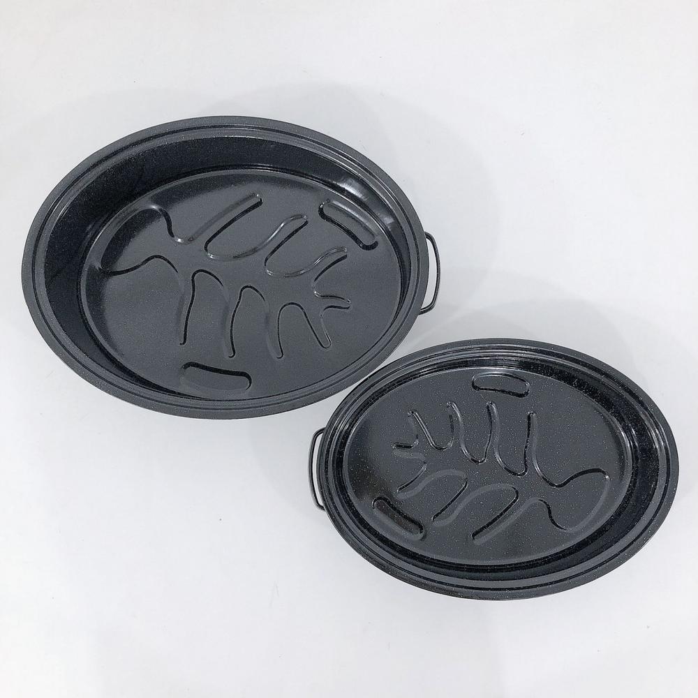 Enamel Carbon Steel Skillet Nonstick Fry Pan Multipurpose Cookware Use For Home Kitchen Or Restaurant Turkey Pot