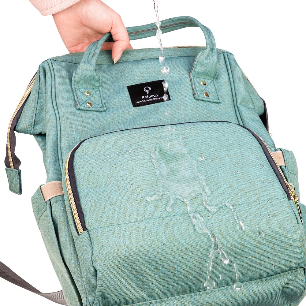 Barsel bleetaske med usb-interface stor kapacitet vandtæt bleetaske kits rygsæk barsel ammende baby taske