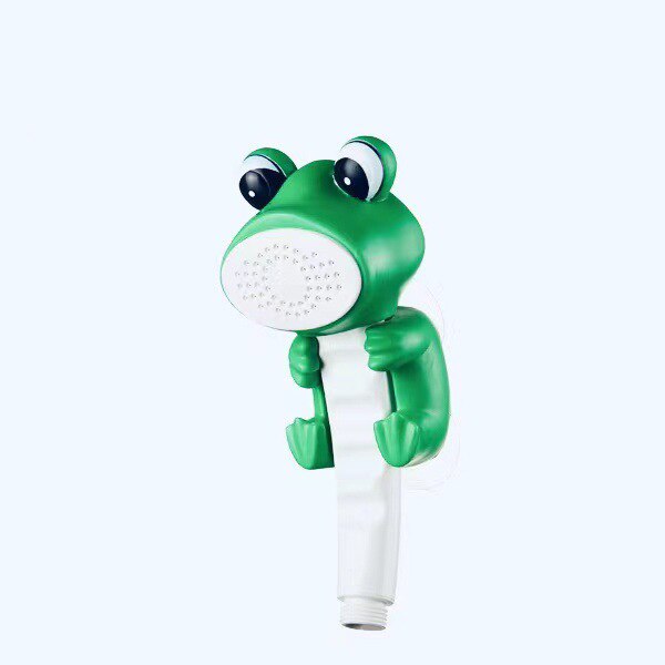 Pressurized Single Head Single Head Rainfall Cute Cartoon Handheld Shower Head Bathroom Accessories: Frog