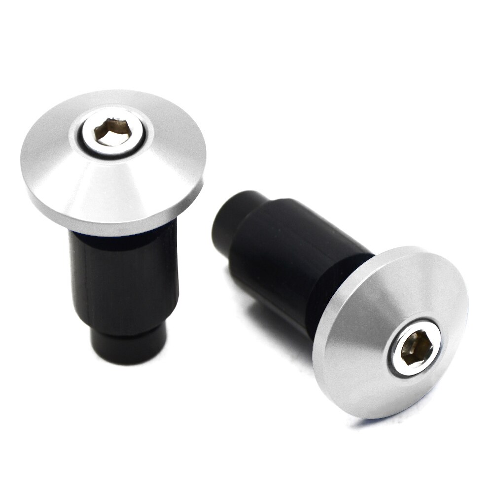 Universal Motorcycle Handlebar CNC Handle Bars Ends Hand Grips For YAMAHA Virago 535 Honda Shadow 600 VTX 1300 Rebel Kawasaki: Sliver