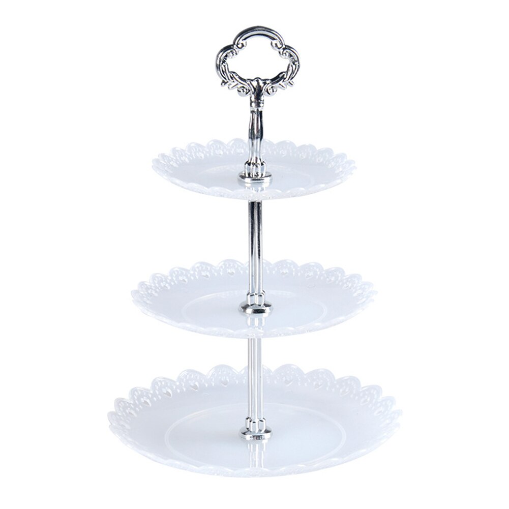 Detachable Cake Stand Party Wedding European Style Kitchen Home Decor Pastry 3-Tier Cupcake Fruit Plate Serving Dessert Holder: 1