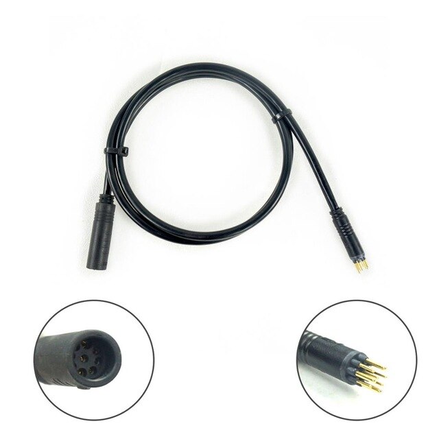 Julet Waterdichte Kabel Bafang Uitbreiding Cale Motor Licht Ebrake Throttle Display 2 3 4 5 Pin Ebike Conversie Kabel: 9pin 65cm