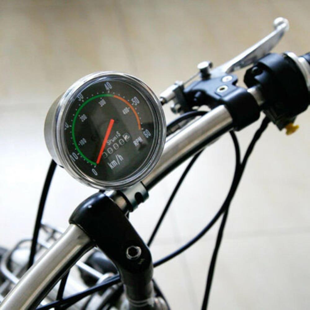 Vintage Style Bicycle Bike Speedometer Analog Mechanical Odometer With Hardware General for Bicycles Machine