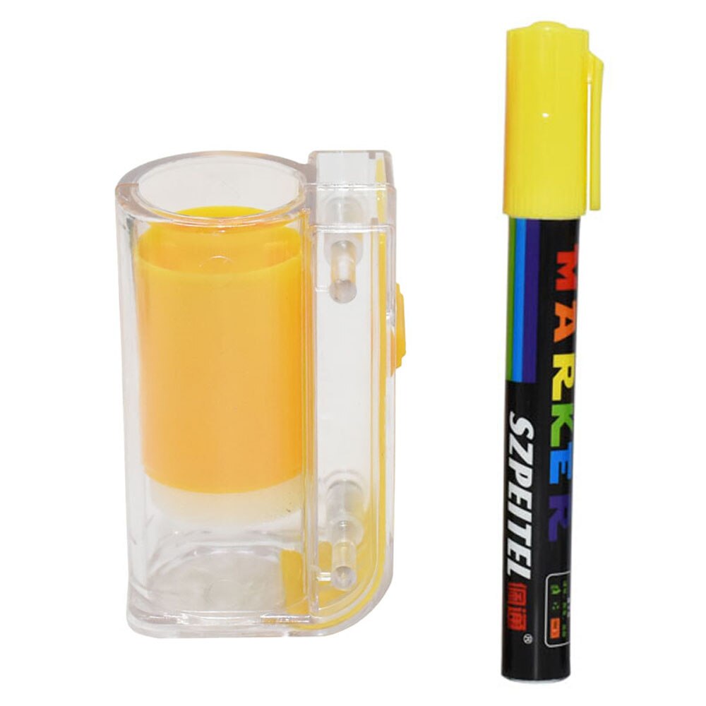 Juego de Herramientas de marcado de abejas, marcador de botella con bolígrafos de marcado, abeja, Rey, Reina, Catcher, 8 colores, equipo de apicultor de apicultura, 1 Juego: YELLOW