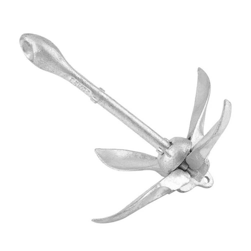 Foldable Portable Galvanized 1.5 Kg Anchor For Canoe Kayak Raft Boat Sailboat Fishing Marine Accessories