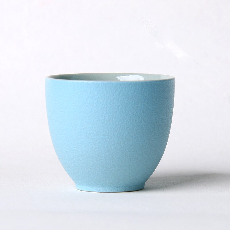 Ceramic Porcelain Tea Cup Teaware Kung Fu Tea Set Teacup Japanese Kiln Changed Tea Cup Set Tea Set Cup Kungfu Tea Set: cyan